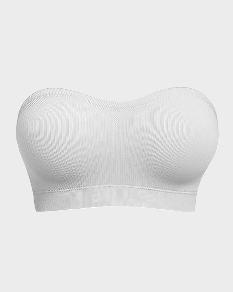 Stay‑Put Wireless Seamless Bandeau Bra