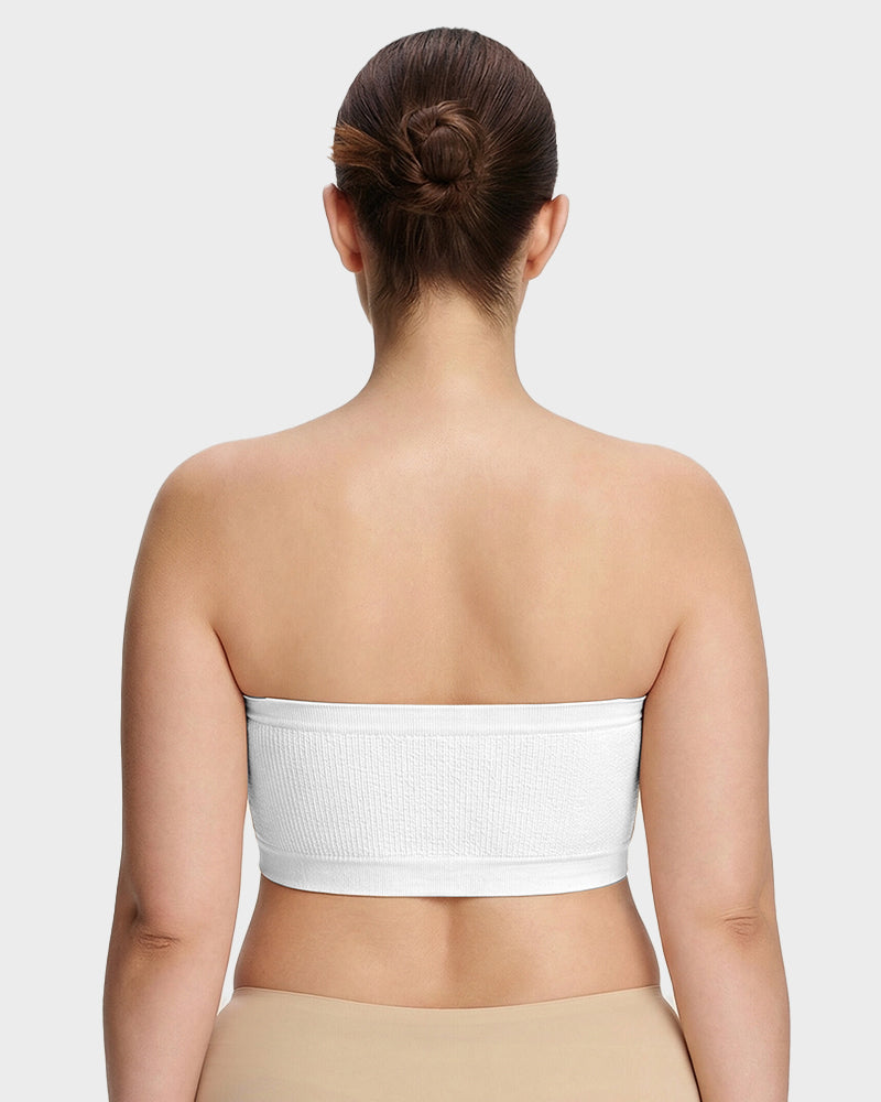 Stay‑Put Wireless Seamless Bandeau Bra