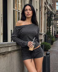 Stripe Batwing Loungewear Set
