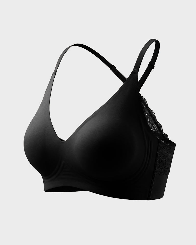 Triangle Lace Back Wireless Bralette