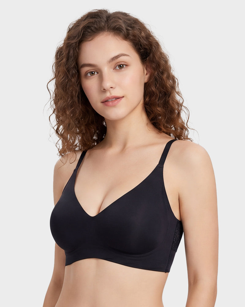 Triangle Lace Back Wireless Bralette