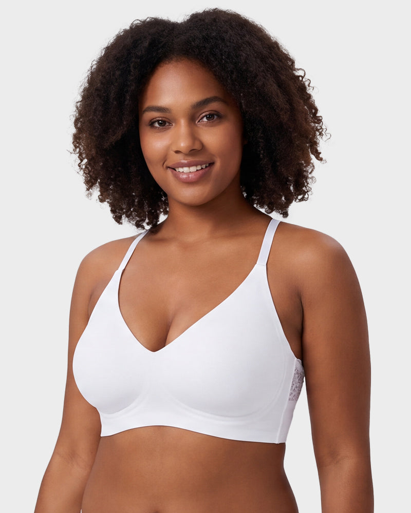 Triangle Lace Back Wireless Bralette