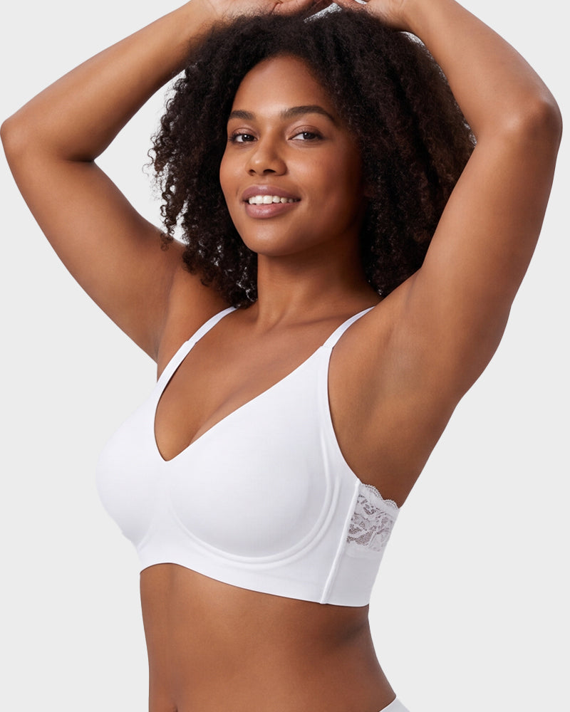 Triangle Lace Back Wireless Bralette