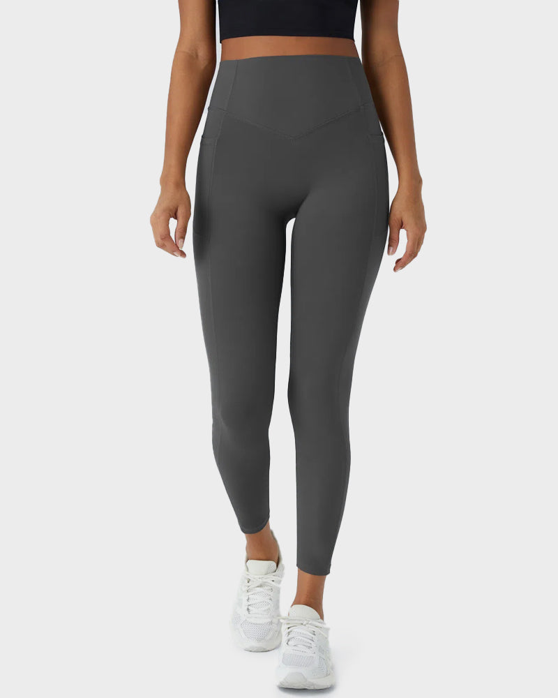 Tummy Control Butt-Lifting Training Leggings with Pockets
