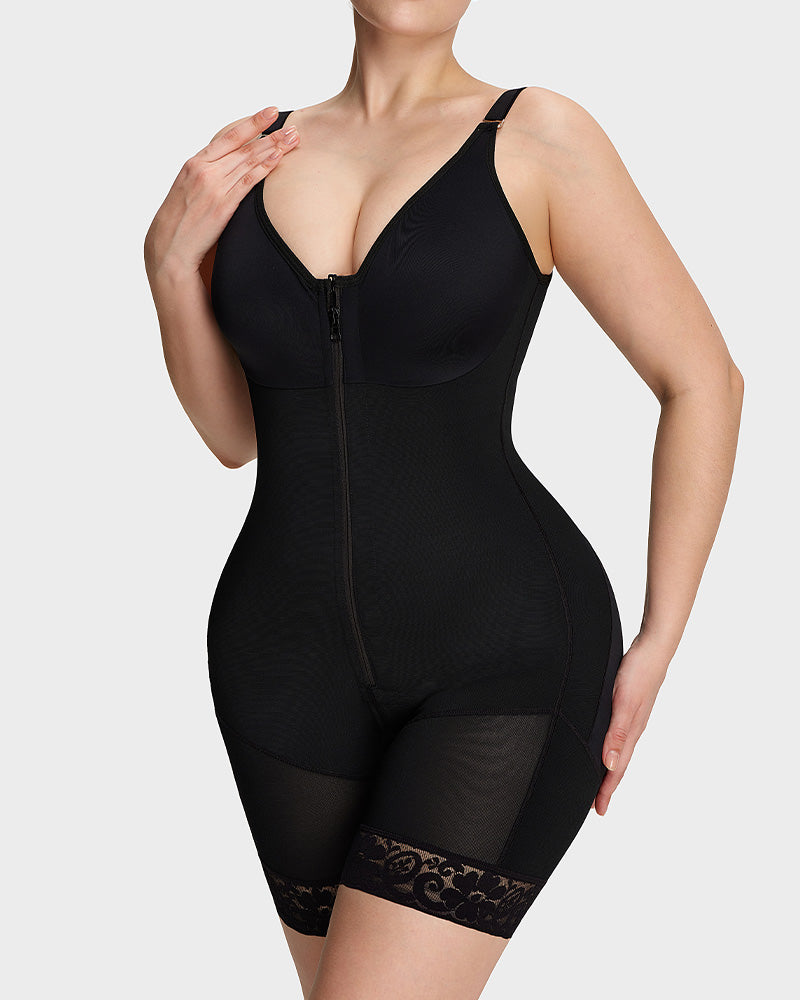 Tummy Control Butt Lifter Shaper with Zipper Crotch Fajas Colombianas