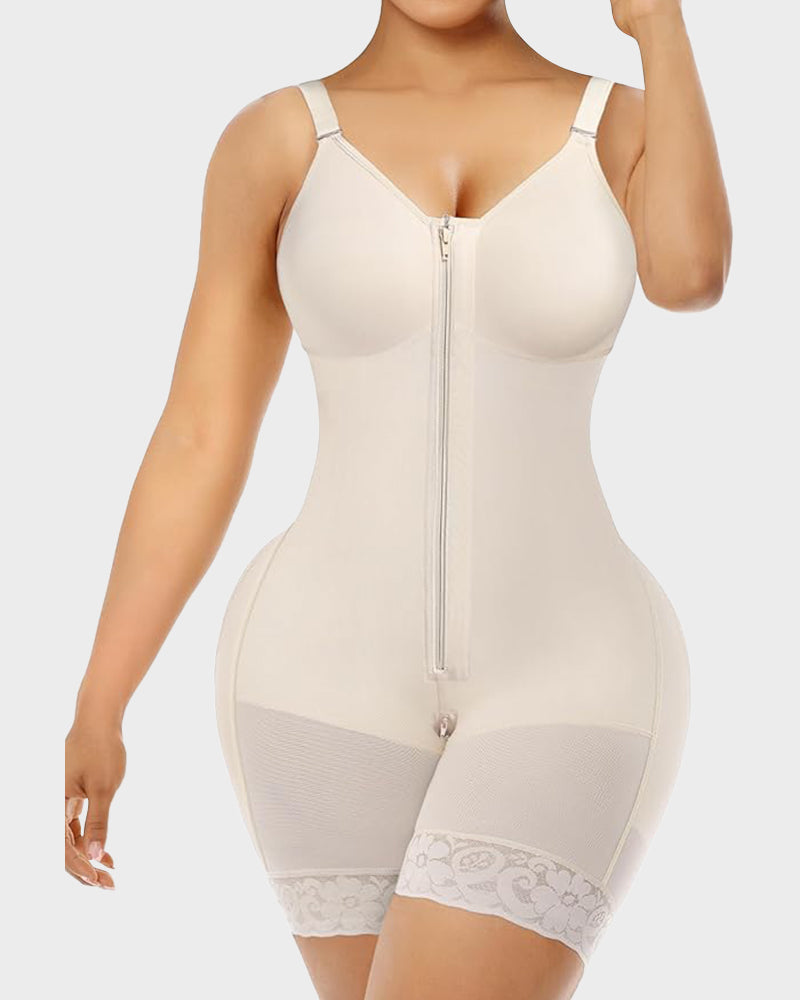 Tummy Control Butt Lifter Shaper with Zipper Crotch Fajas Colombianas
