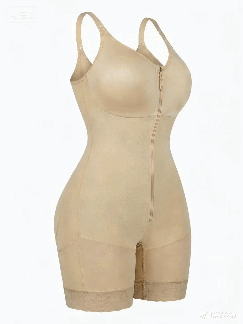 Tummy Control Butt Lifter Shaper with Zipper Crotch Fajas Colombianas