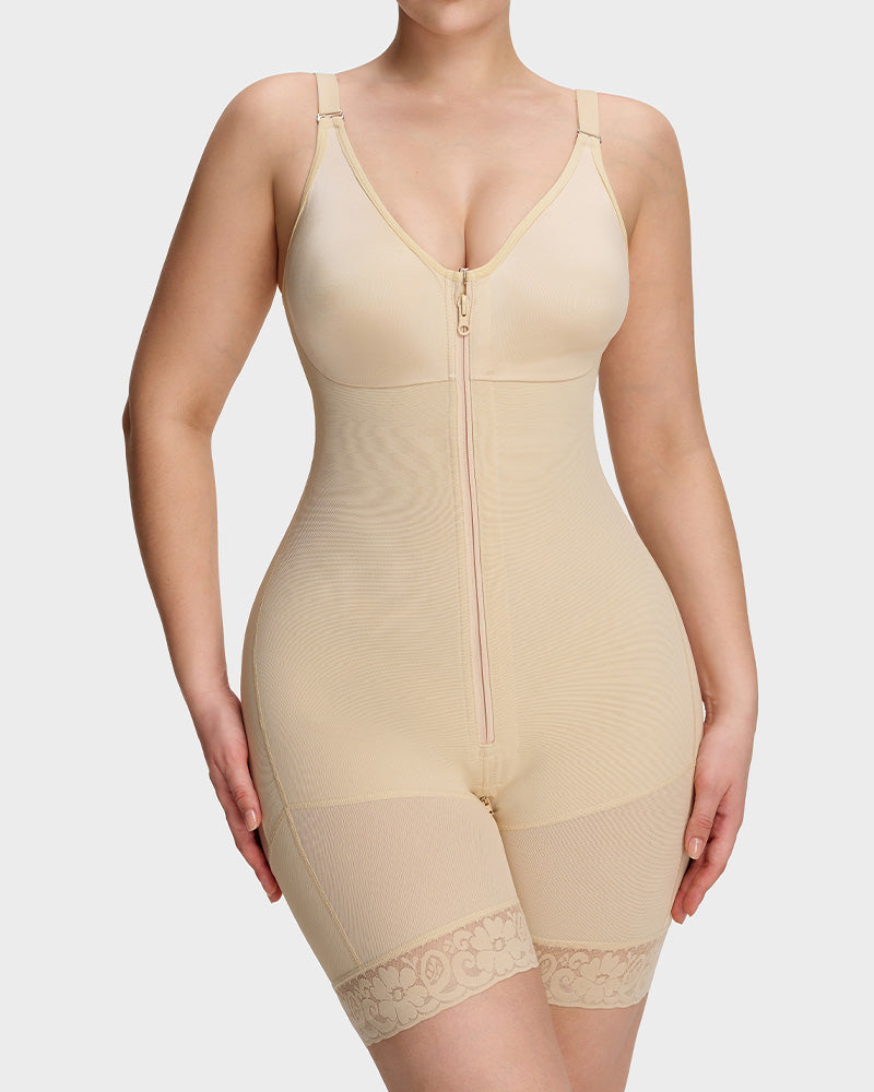 Tummy Control Butt Lifter Shaper with Zipper Crotch Fajas Colombianas