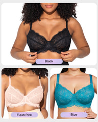 Ultra-Light Lace Underwire Push-Up Bra