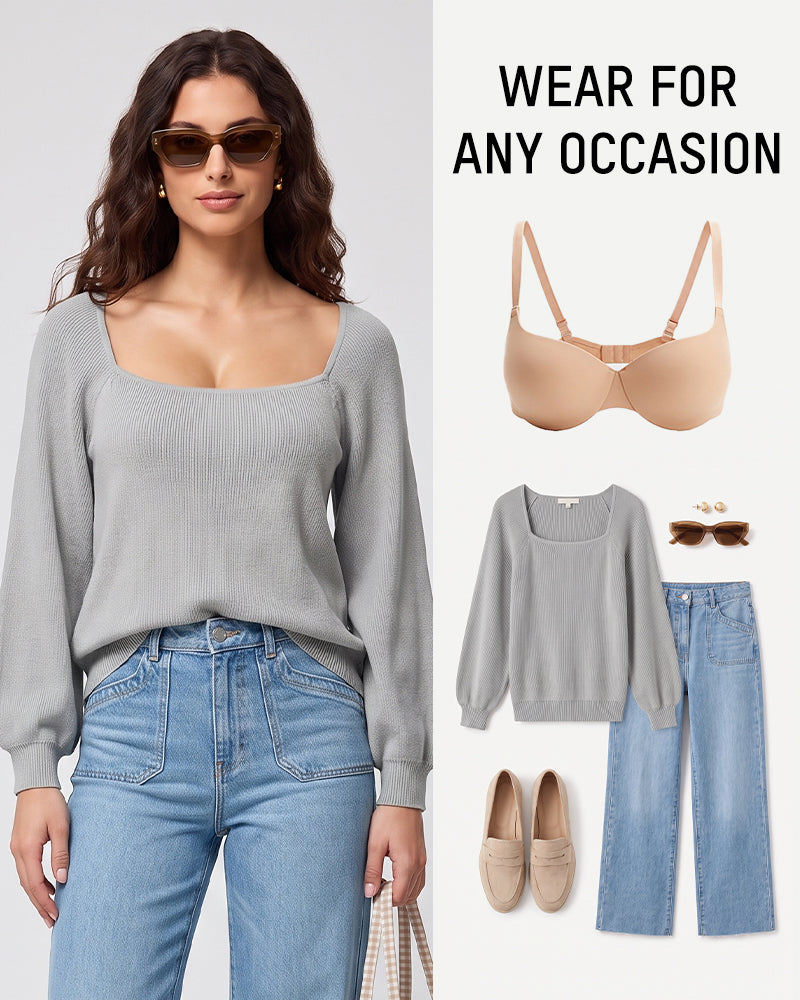 Underwire Push-Up Balconette Bra With Removable Straps