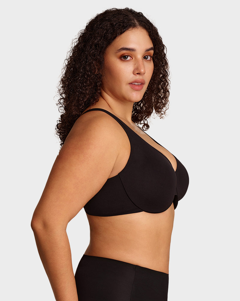 Underwire Adjustable Deep V-neck Bra