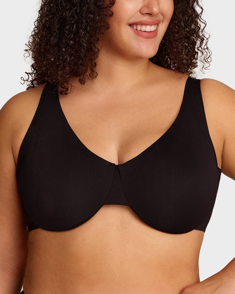 Underwire Adjustable Deep V-neck Bra