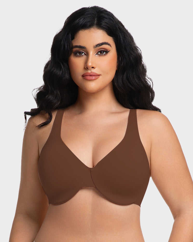 Underwire Adjustable Deep V-neck Bra