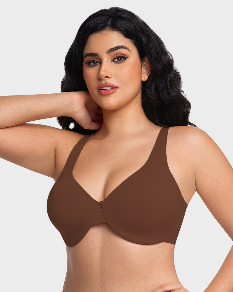 Underwire Adjustable Deep V-neck Bra