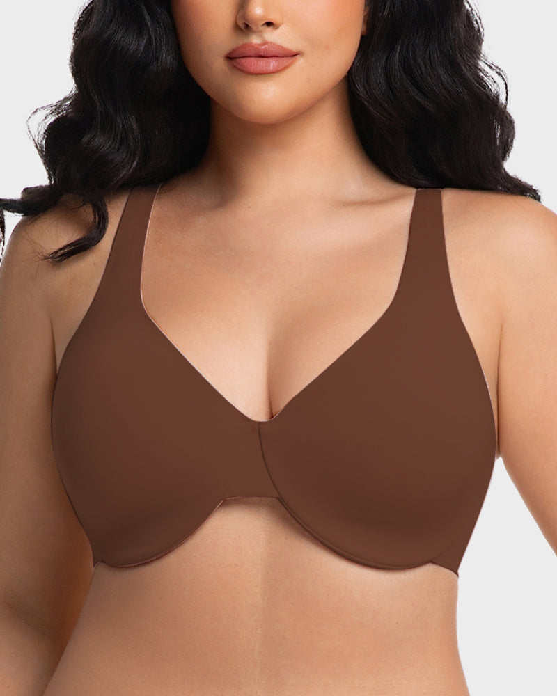 Underwire Adjustable Deep V-neck Bra