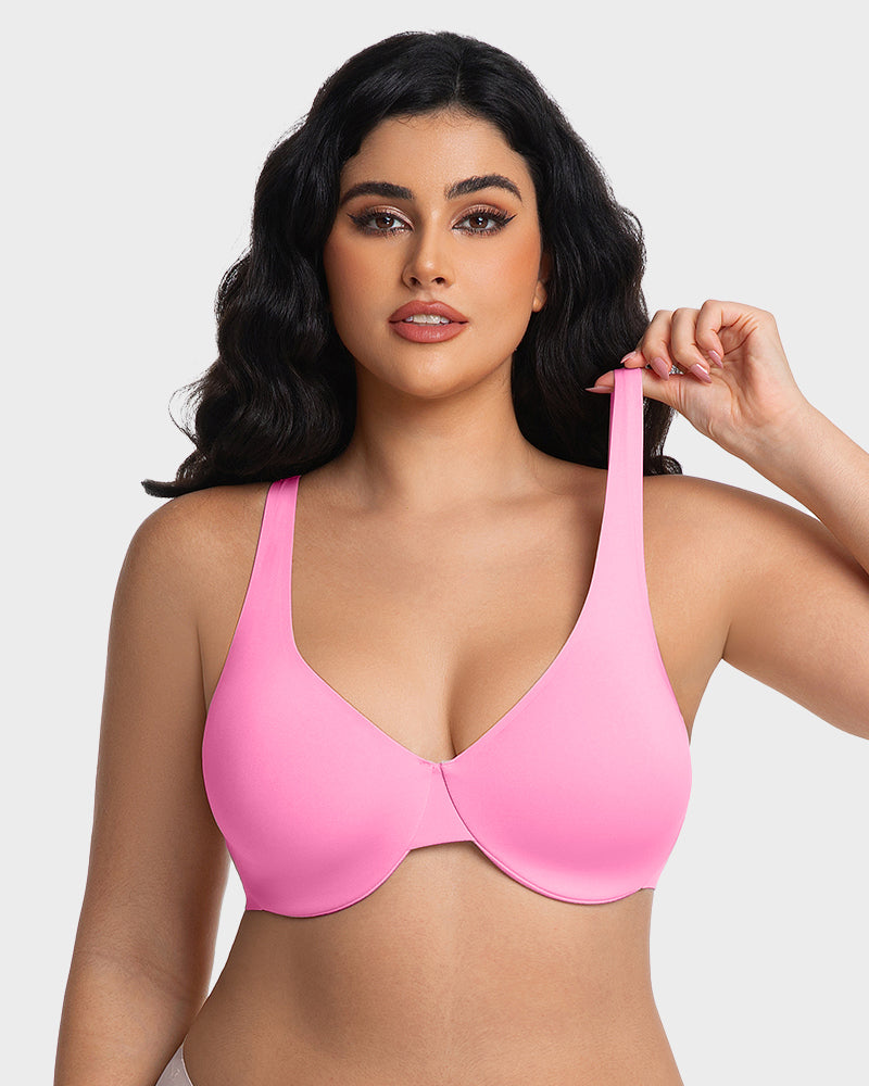 Underwire Adjustable Deep V-neck Bra