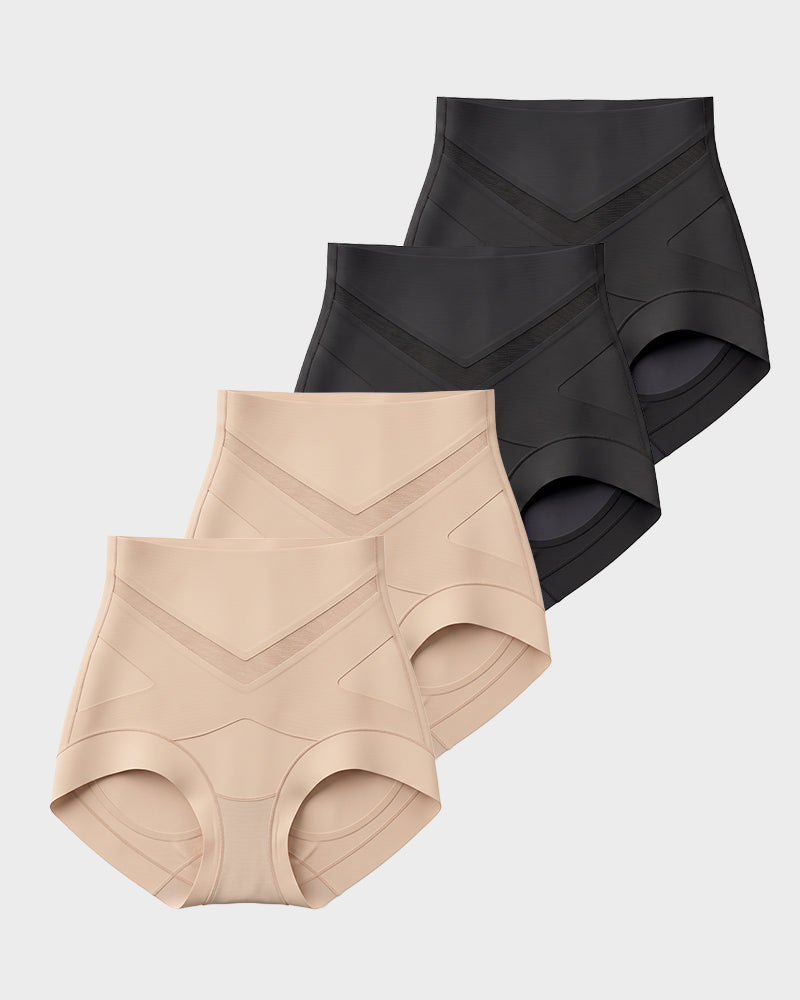 V-Shape Tummy Control Shaping Briefs Multipack