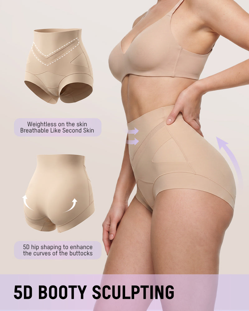V-Shape Tummy Control Shaping Briefs Multipack