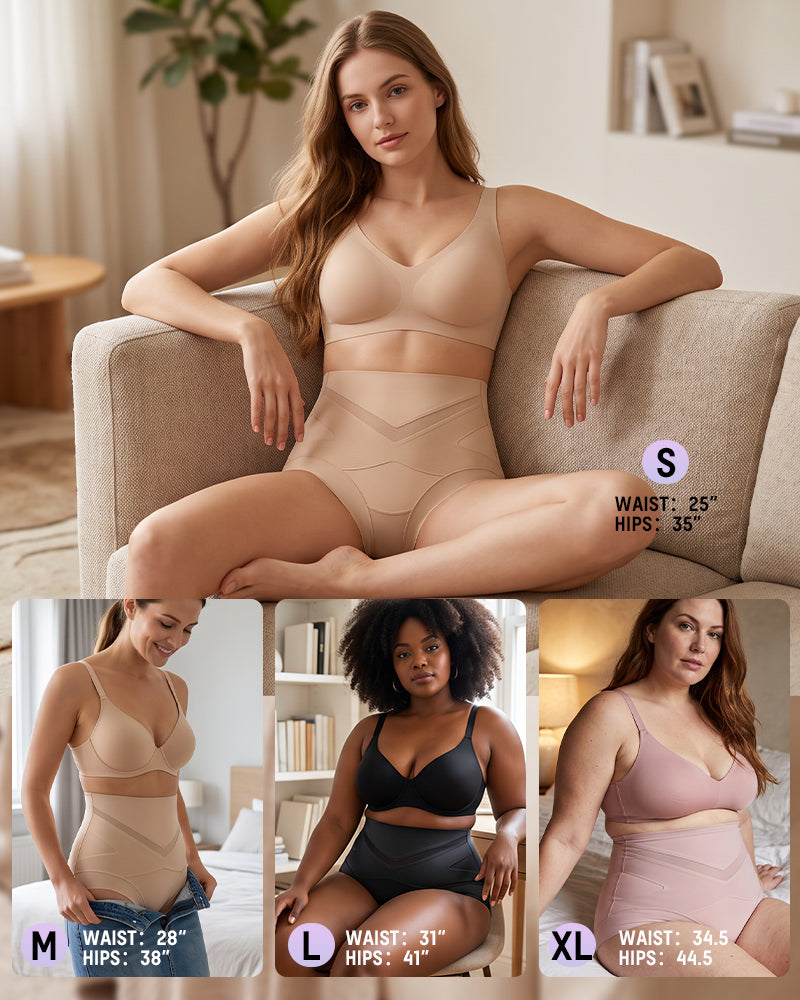 V-Shape Tummy Control Shaping Briefs Multipack