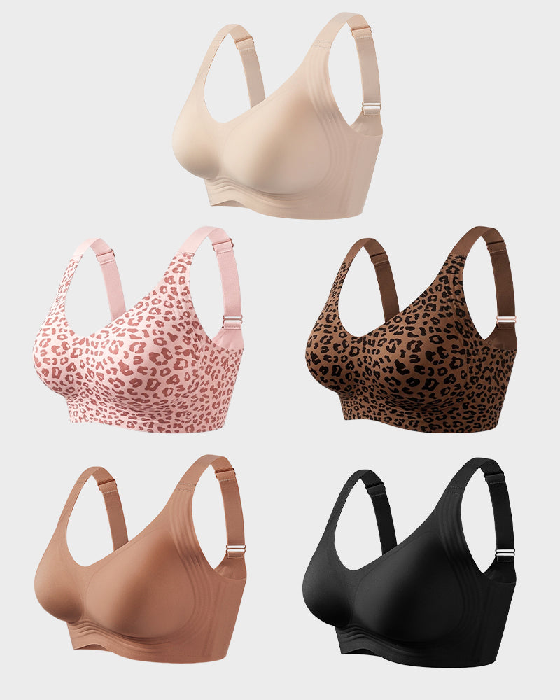 Wireless Full-Coverage Jelly Smoothing Bra Multipack
