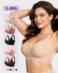 Wireless Full-Coverage Jelly Smoothing Bra Multipack
