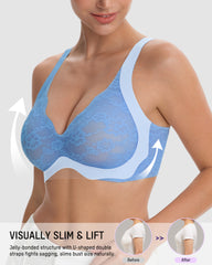 Wireless Lace Full Coverage Minimizer Bra