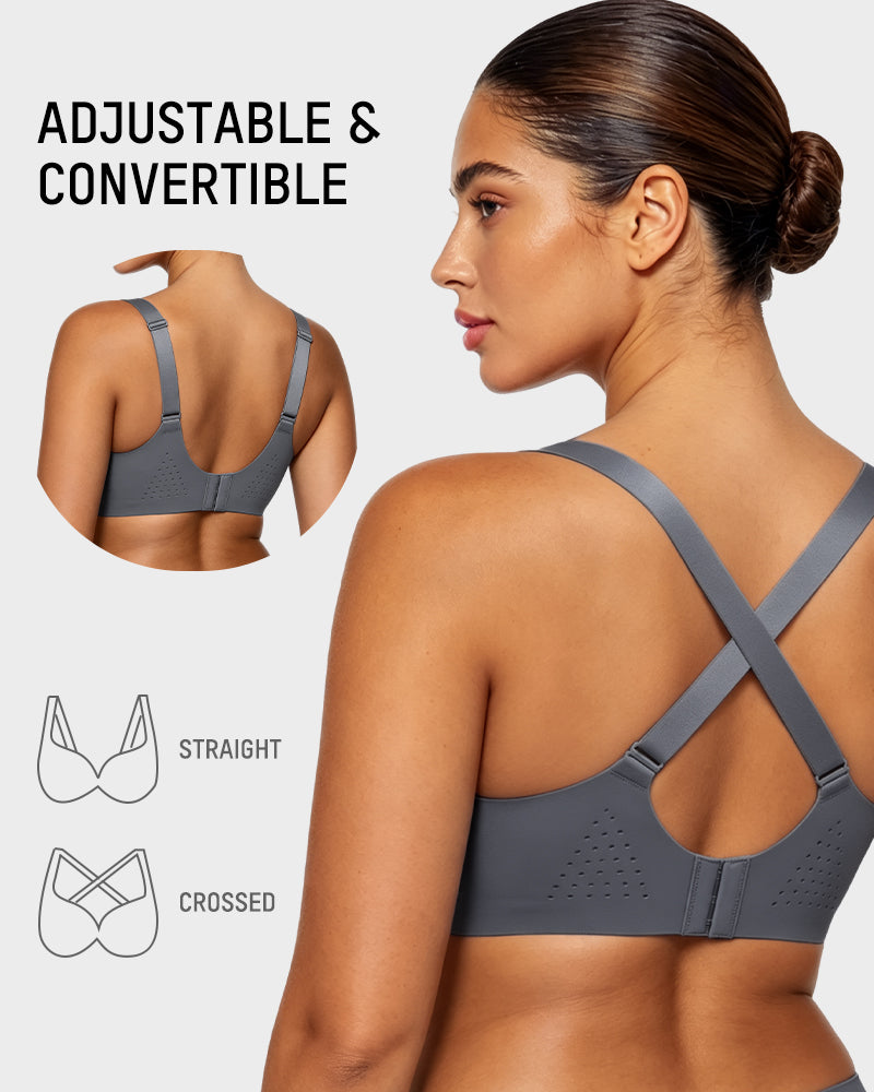 Wireless One-Piece Ventilated Sports Bra