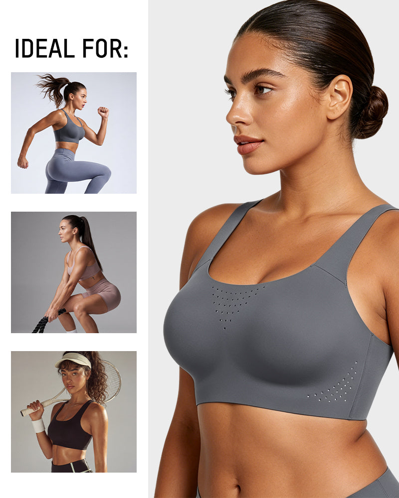 Wireless One-Piece Ventilated Sports Bra