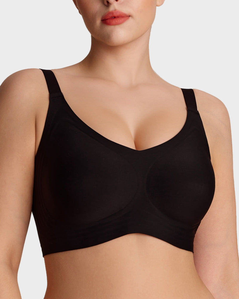 Wireless V-Neck Back & Side Smoothing Bra