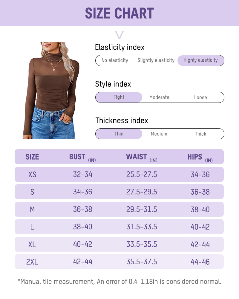 Women Long Sleeve Bodysuit Turtle Neck Shapewear