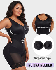 Zip Front Tummy Control Full Body Shaper
