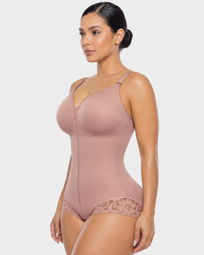 Zip Up Sculpting Bodysuit