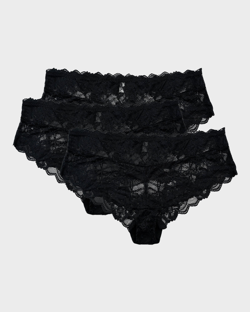 Floral Lace Seamless Brief Panty