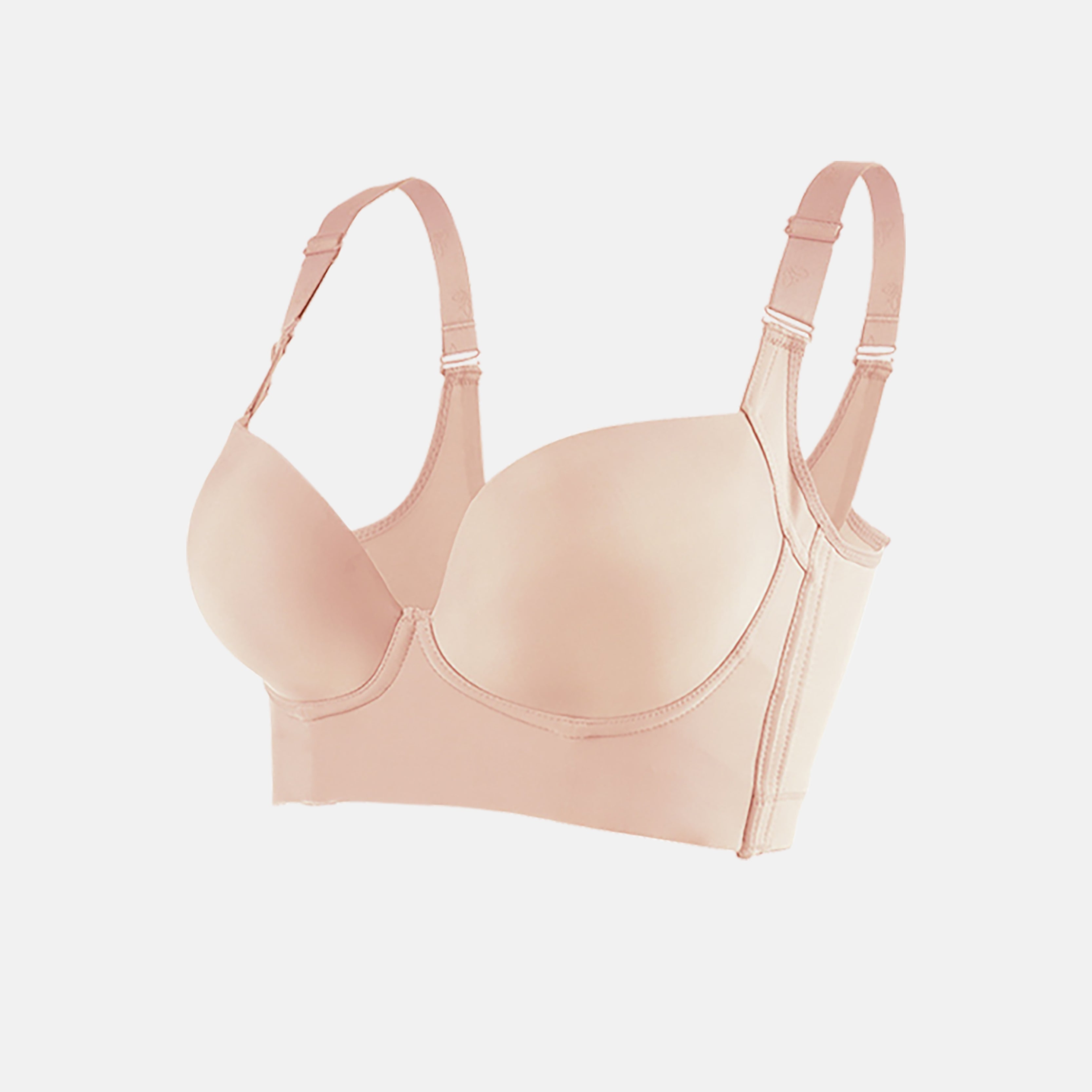 SheCurve® Push-Up Back Smoothing Bra-Beige