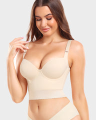 SheCurve®Built-In Shapewear Longline Push-Up Bra