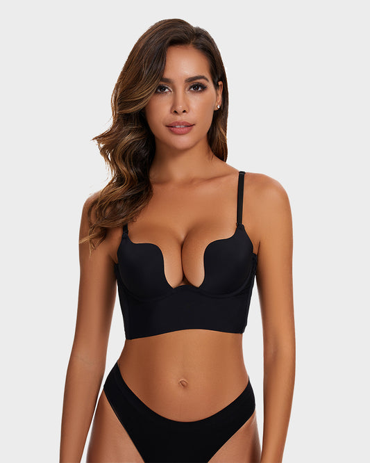 Low Cut U-Shaped Backless Bra