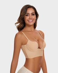 Low Cut U-Shaped Backless Bra