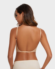 Low Cut U-Shaped Backless Bra