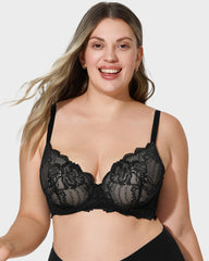 Lace Full Coverage Push Up Bra