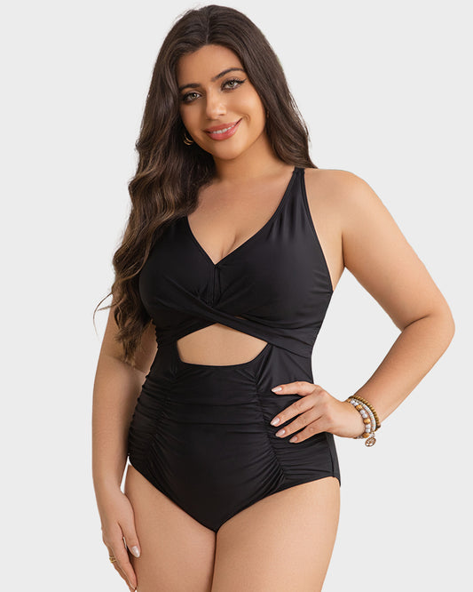 One Piece Swimsuits Push Up Tummy Control Bathing Suits