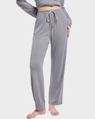 Cozy Modal Cotton Straight Leg Drawstring Lounge Pants