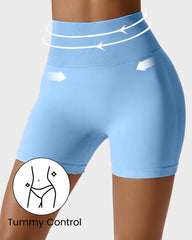 Seamless Knit Breathable Butt Lifting Fitness Shorts