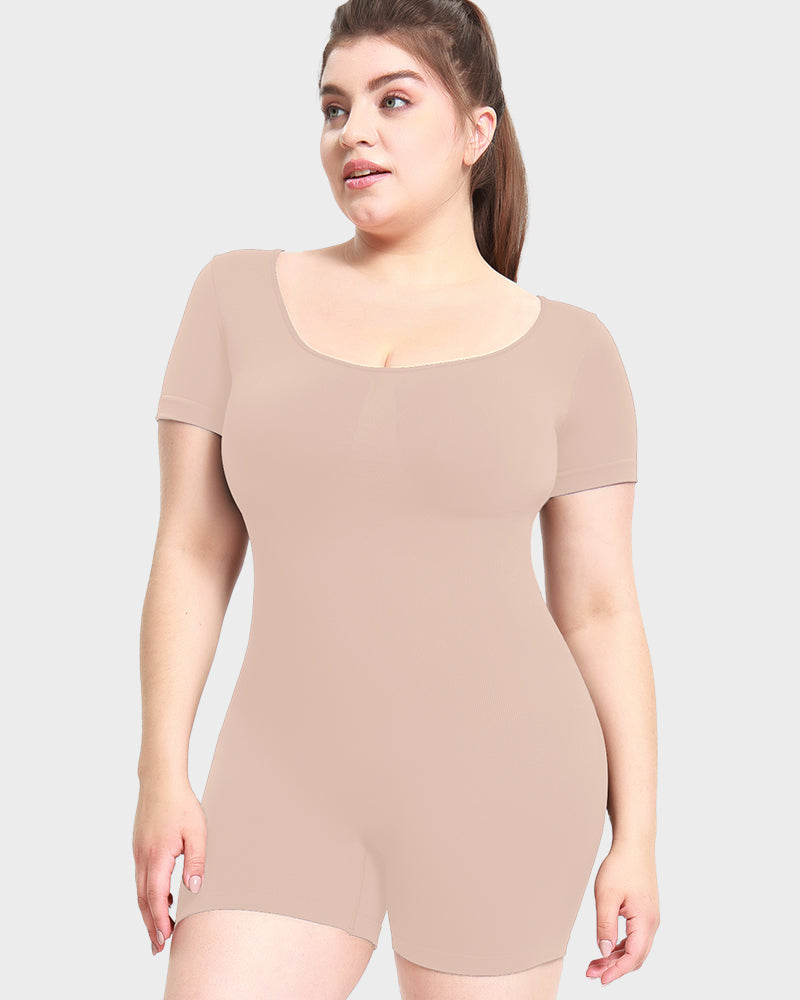 Seamless Sculpt Short Sleeve Bodysuit Shorts