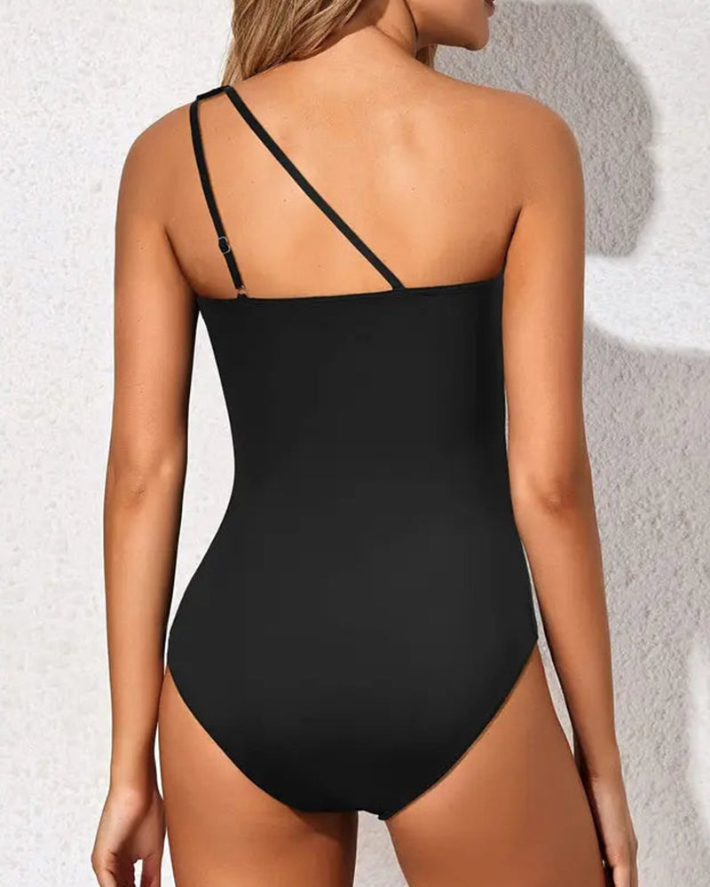 SheCurve® One Shoulder One Piece Swimsuit