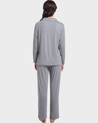 Modal Ribbed Cotton Long Sleeve Pajama Set