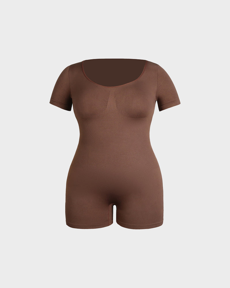 Seamless Sculpt Short Sleeve Bodysuit Shorts