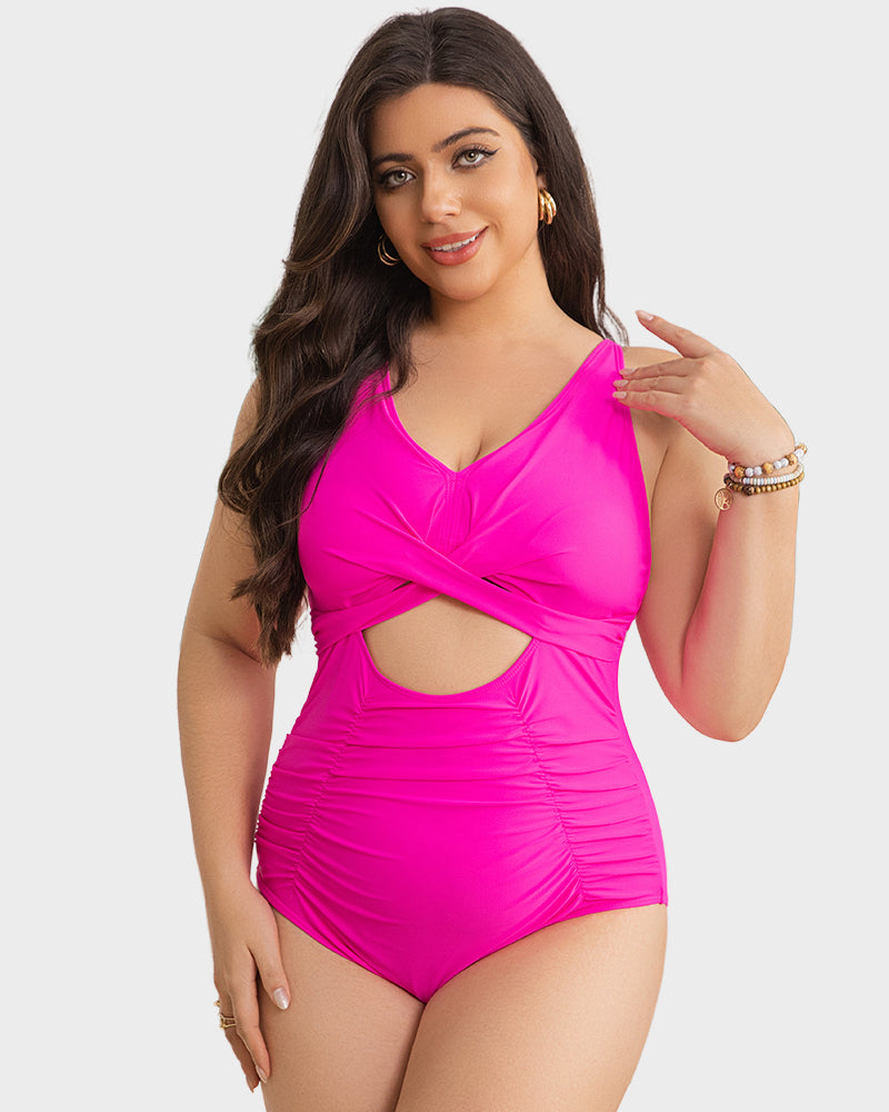 One Piece Swimsuits Push Up Tummy Control Bathing Suits