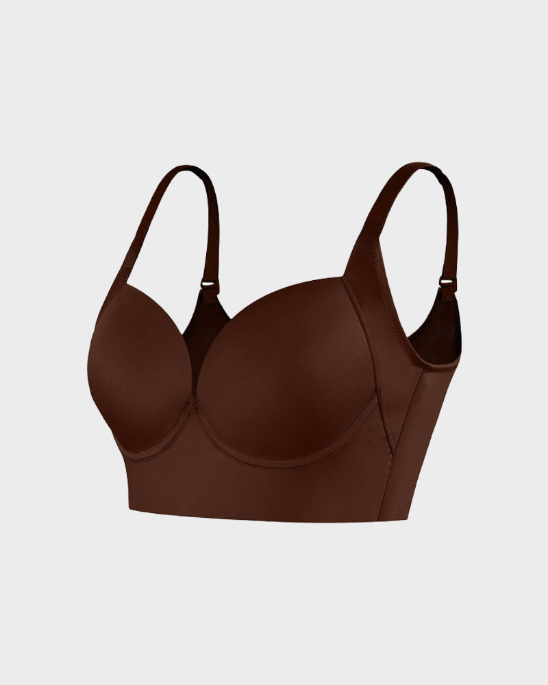 Longline Underwire Smoothing Push Up Bra
