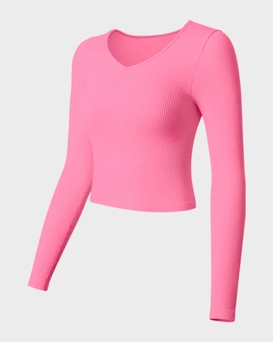 Long Sleeve Fitted Shaping Tee