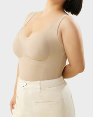 Built-in Bra Thickened Warm Thermal Tank Top